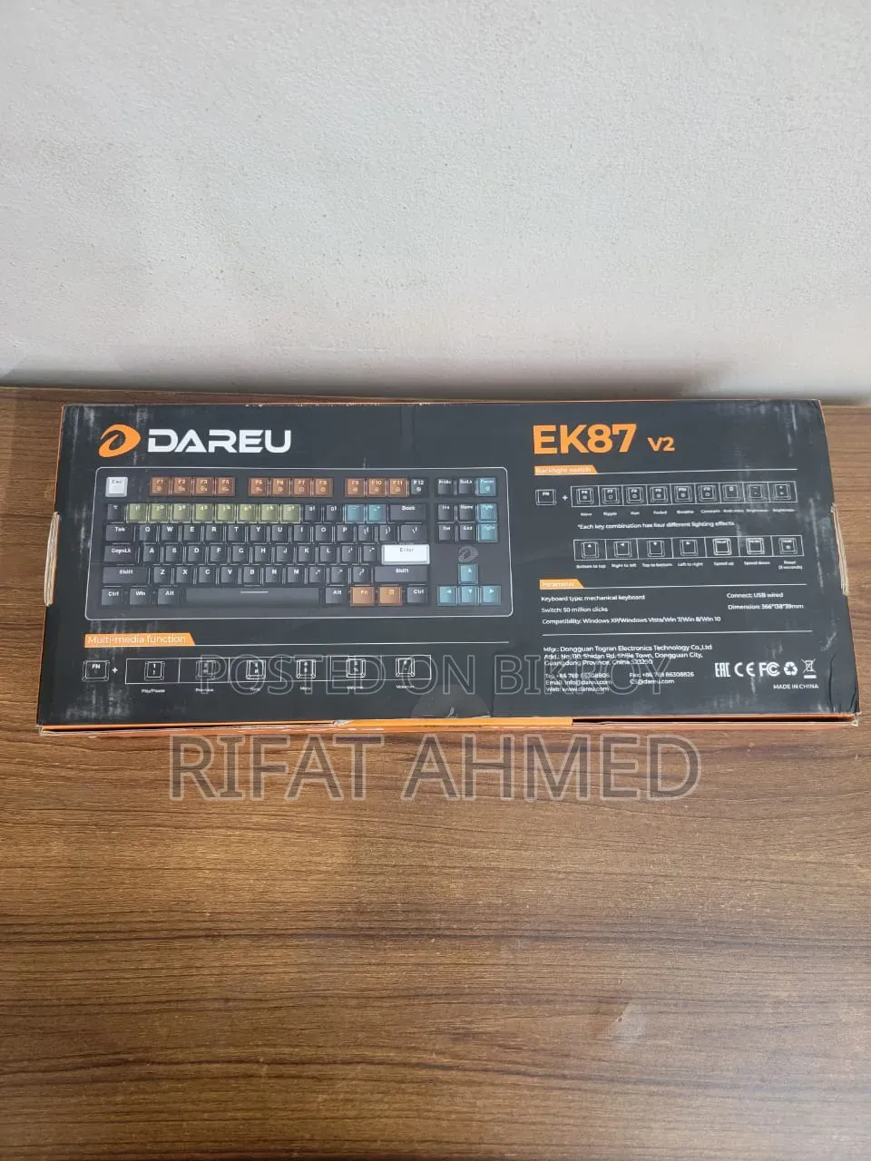 Dareu Keyboard Ek87 V2 Up for Sell