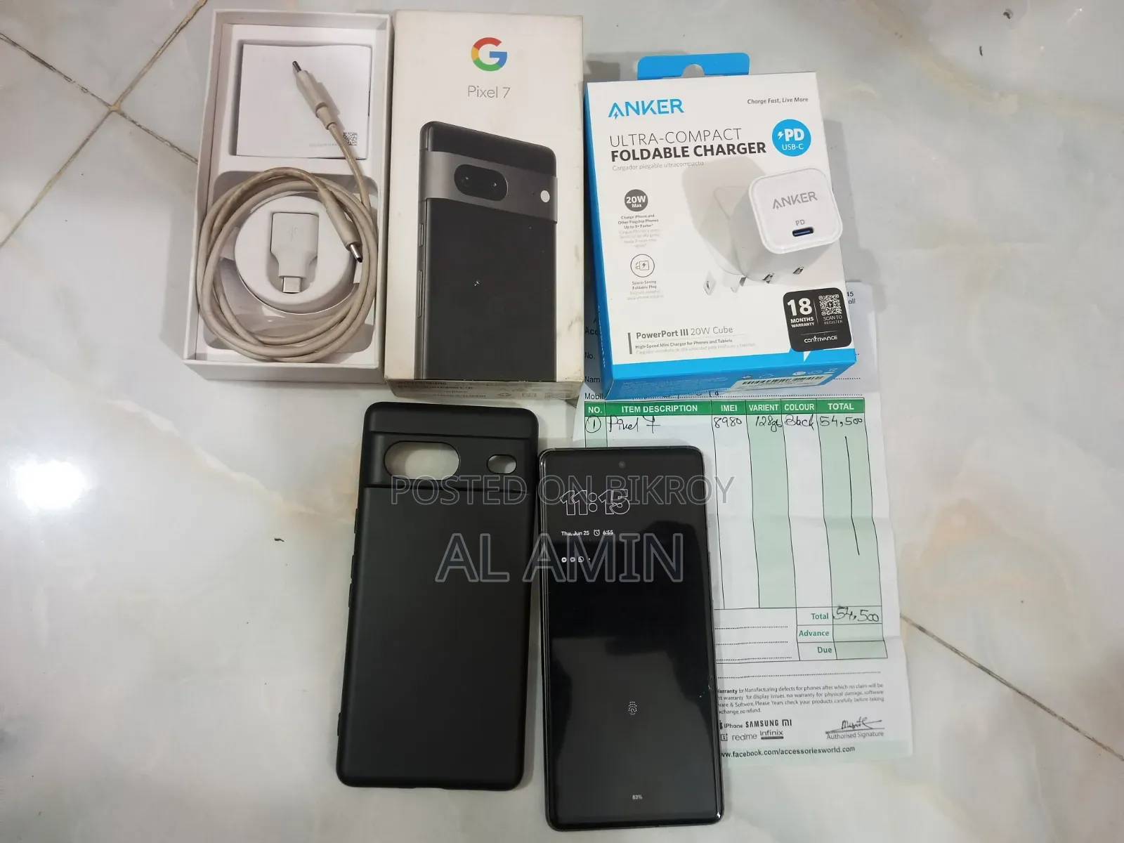 Google Pixel 7 128 GB Black