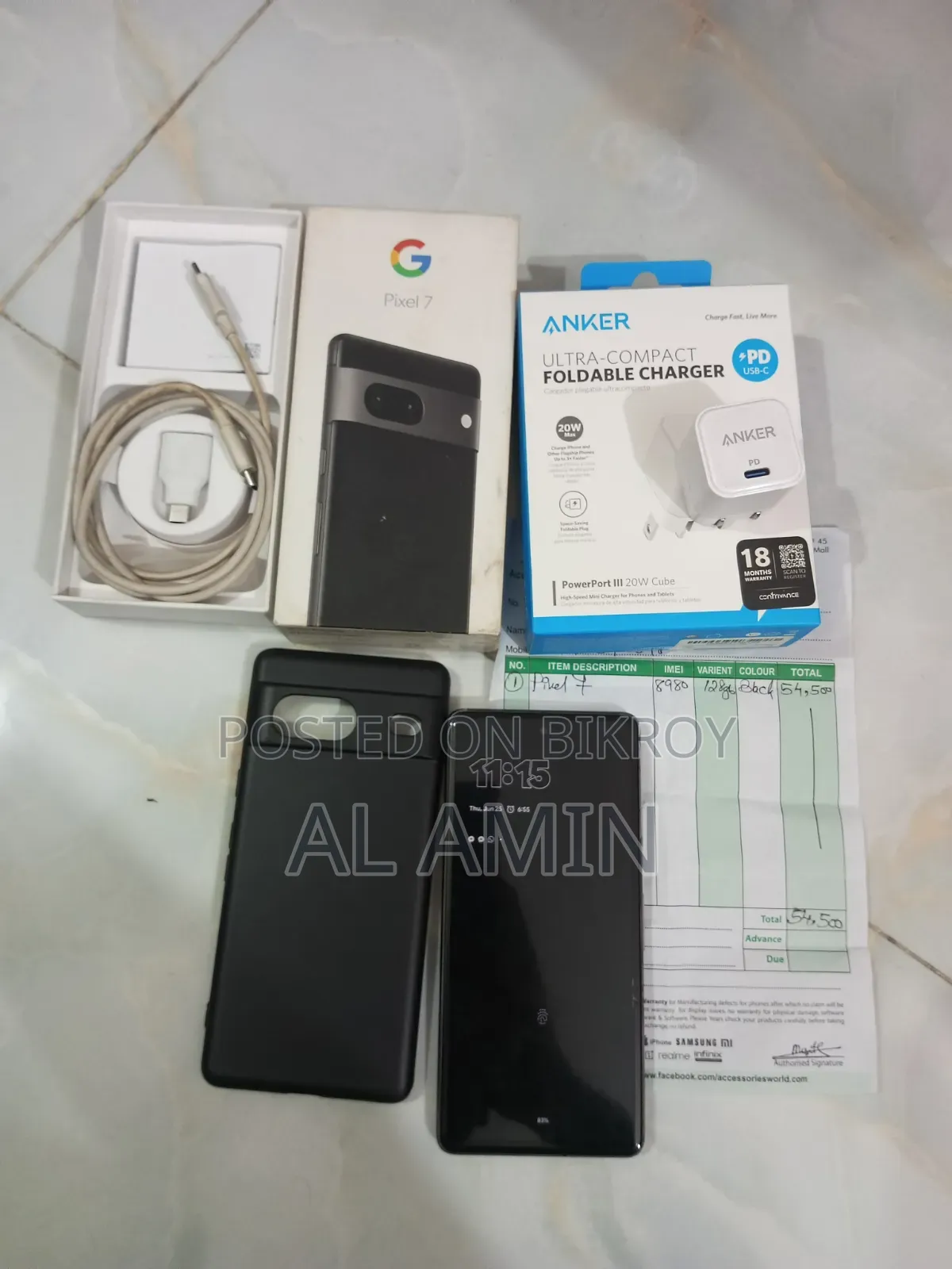Google Pixel 7 128 GB Black