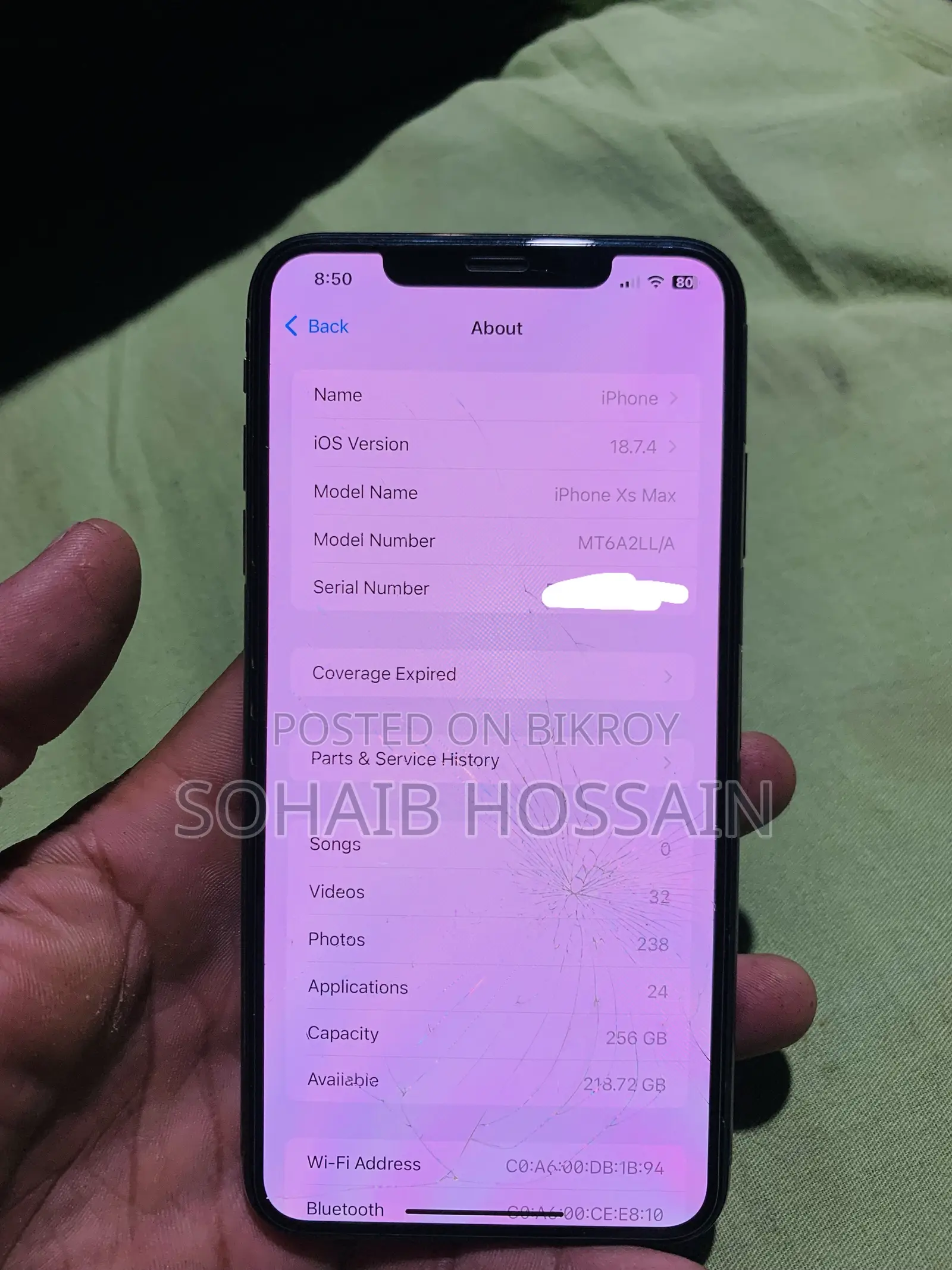 Apple iPhone XS Max 256 GB Rose Gold