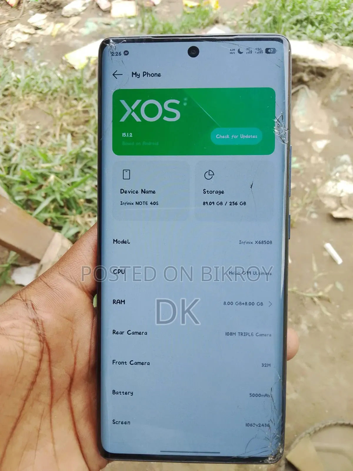 Infinix Note 40S 256 GB Black