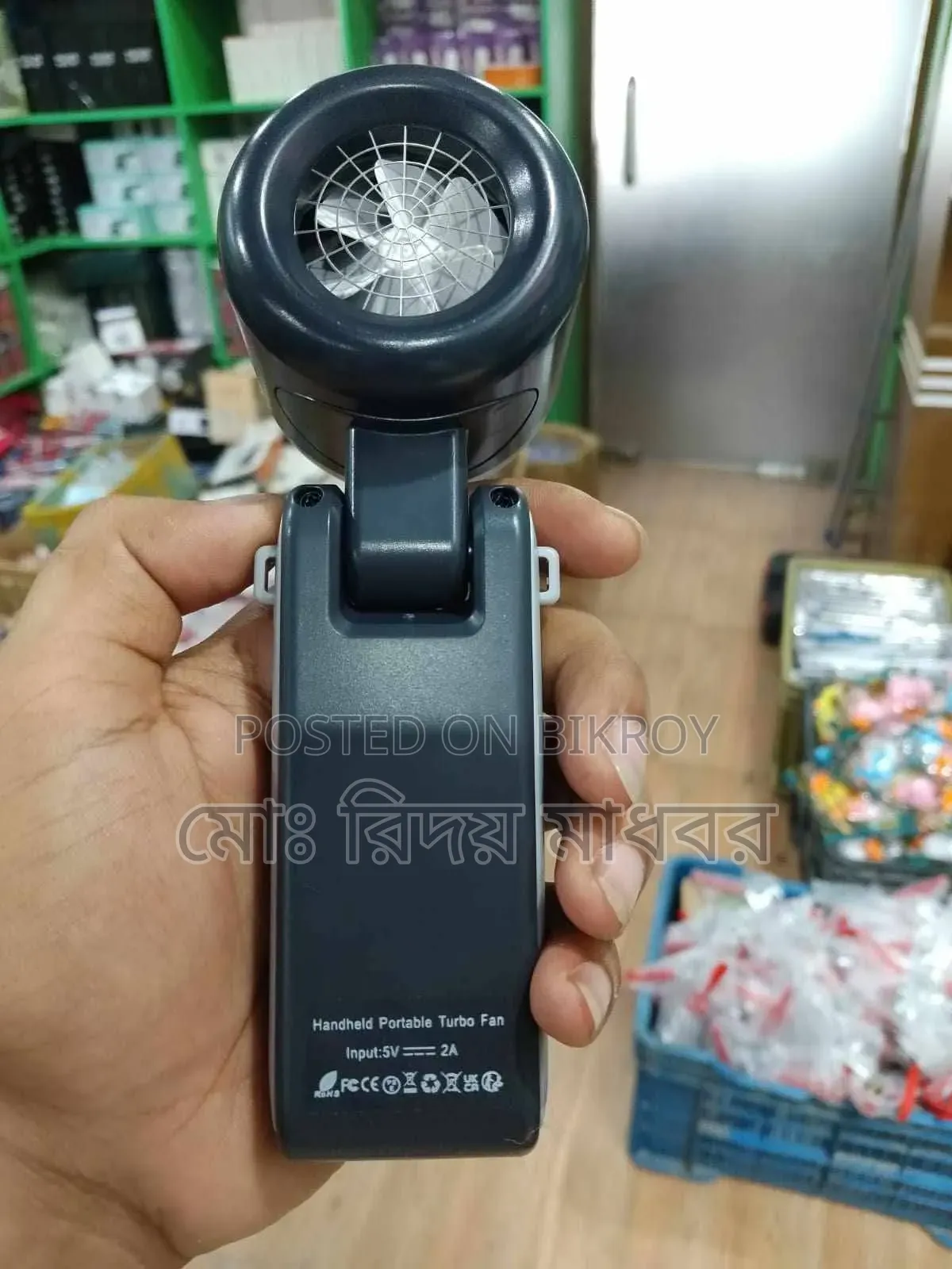 Turbo Jet Fan 100 Speed Rechargeable Portable Mini Fan