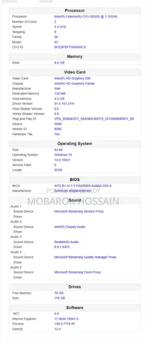 Laptop Kogan Atlas 8GB Intel Celeron SSD 128GB