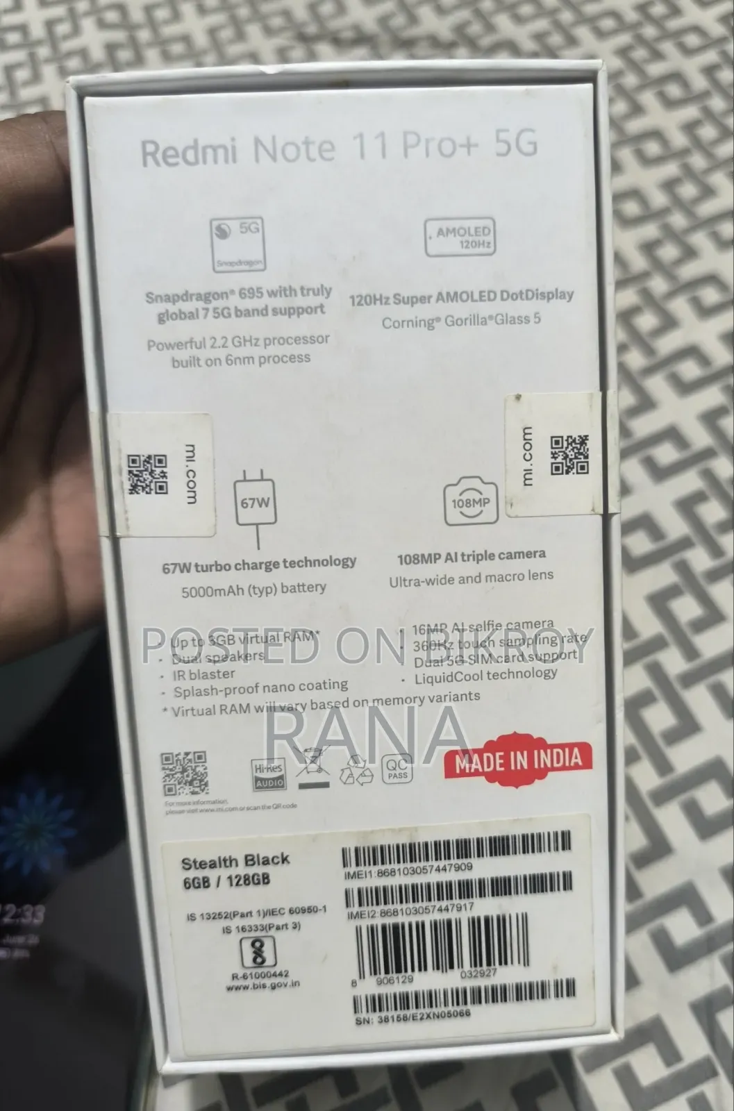 Xiaomi Redmi Note 11 128 GB Black