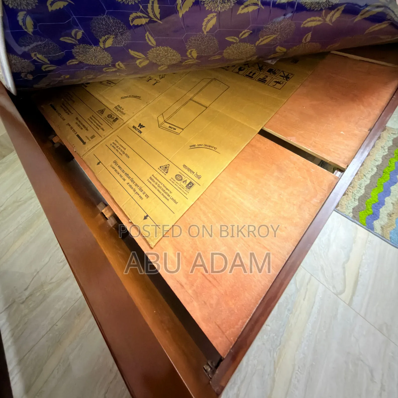 6 Ft × 7 Ft Premium Malaysian Board Bed for Sale