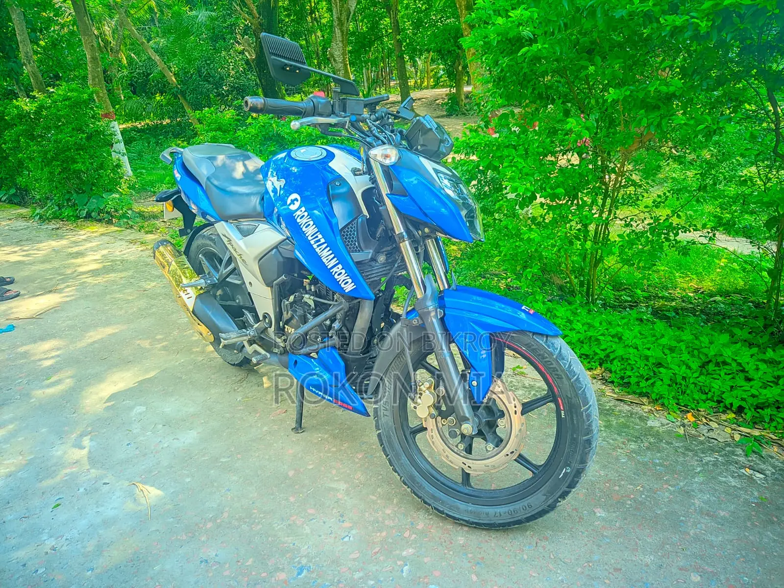TVS Apache 160 4V 2021 Blue