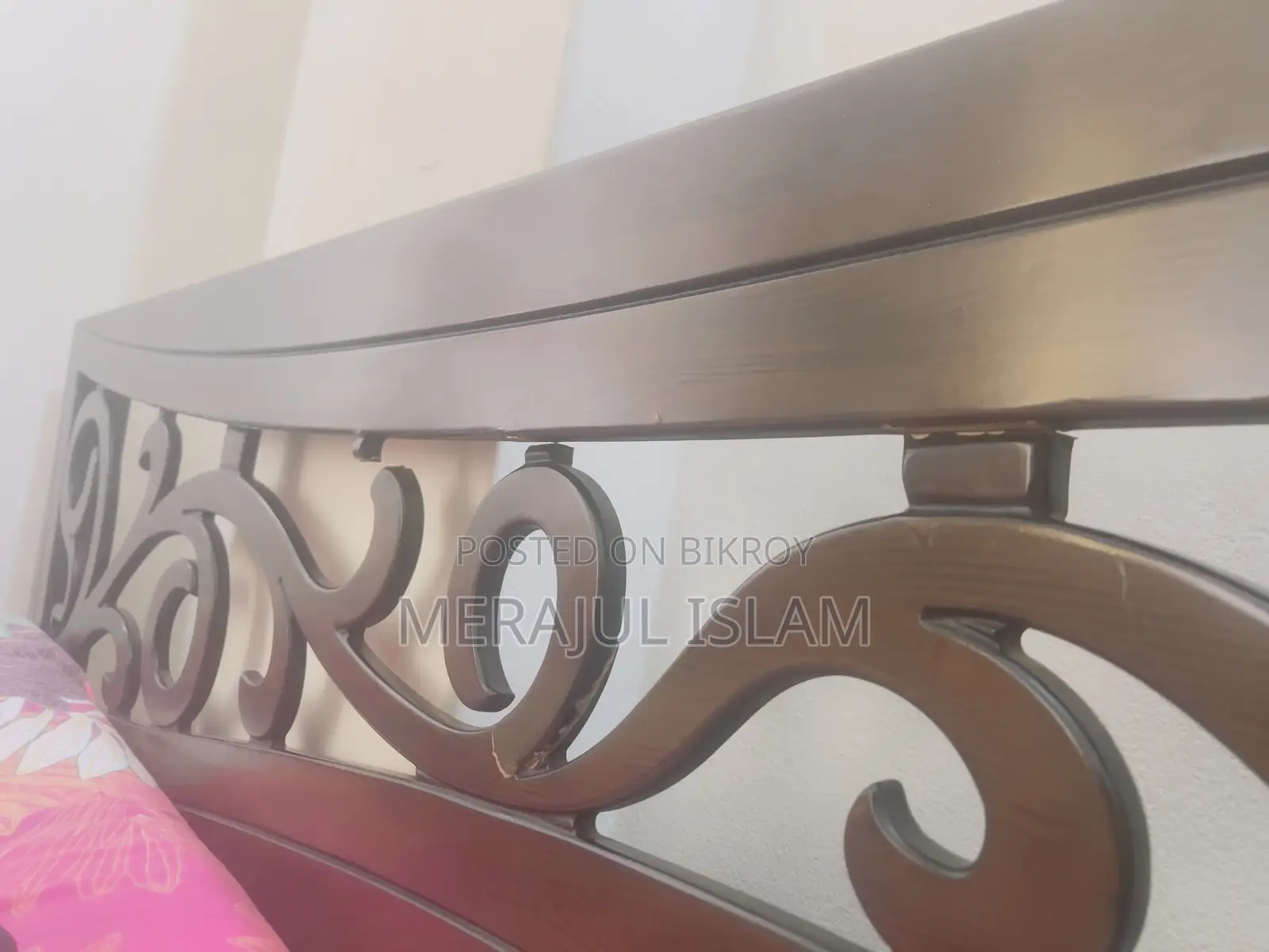 Malaysian Process Wood (MDF) Bed 5.5 Feet X 7 Feet