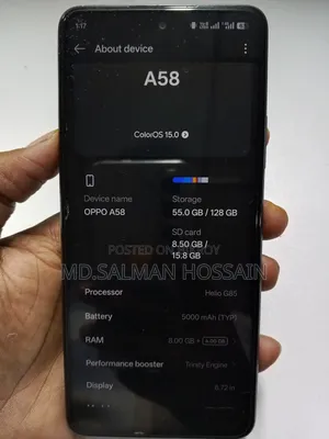 Oppo A58 128 GB Black