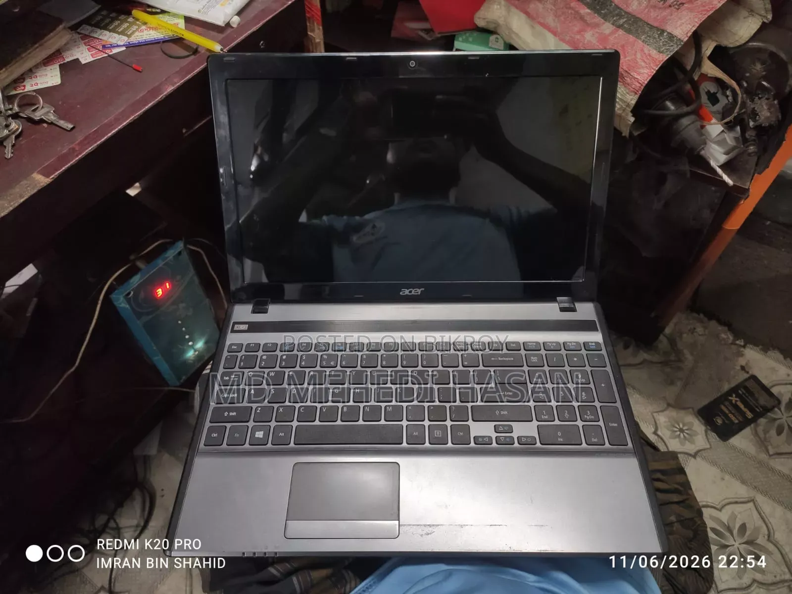 ল্যাপটপ এসার অ্যাসপায়ার ৫৫৭৫ ৪জিবি ইন্টেল কোর আই৩ এসএসডি ১২৮জিবি