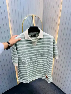 Premium Stripe Polo Shirt | 100% Cotton | All Size S-2xl