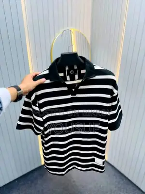 Premium Stripe Polo Shirt | 100% Cotton | All Size S-2xl