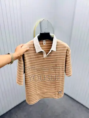 Premium Stripe Polo Shirt | 100% Cotton | All Size S-2xl