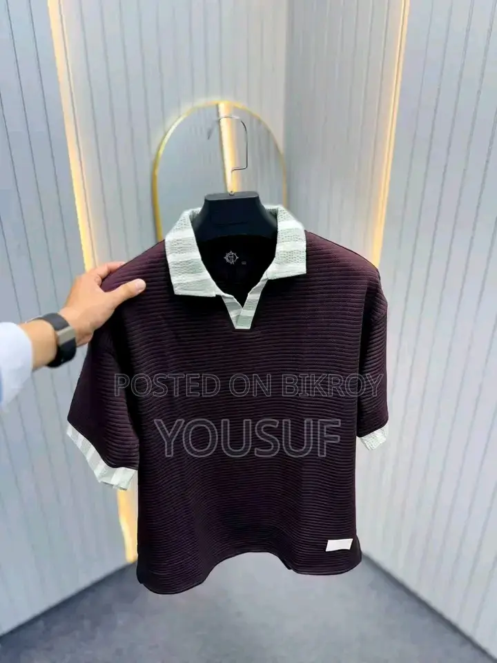 Premium Stripe Polo Shirt | 100% Cotton | All Size S-2xl
