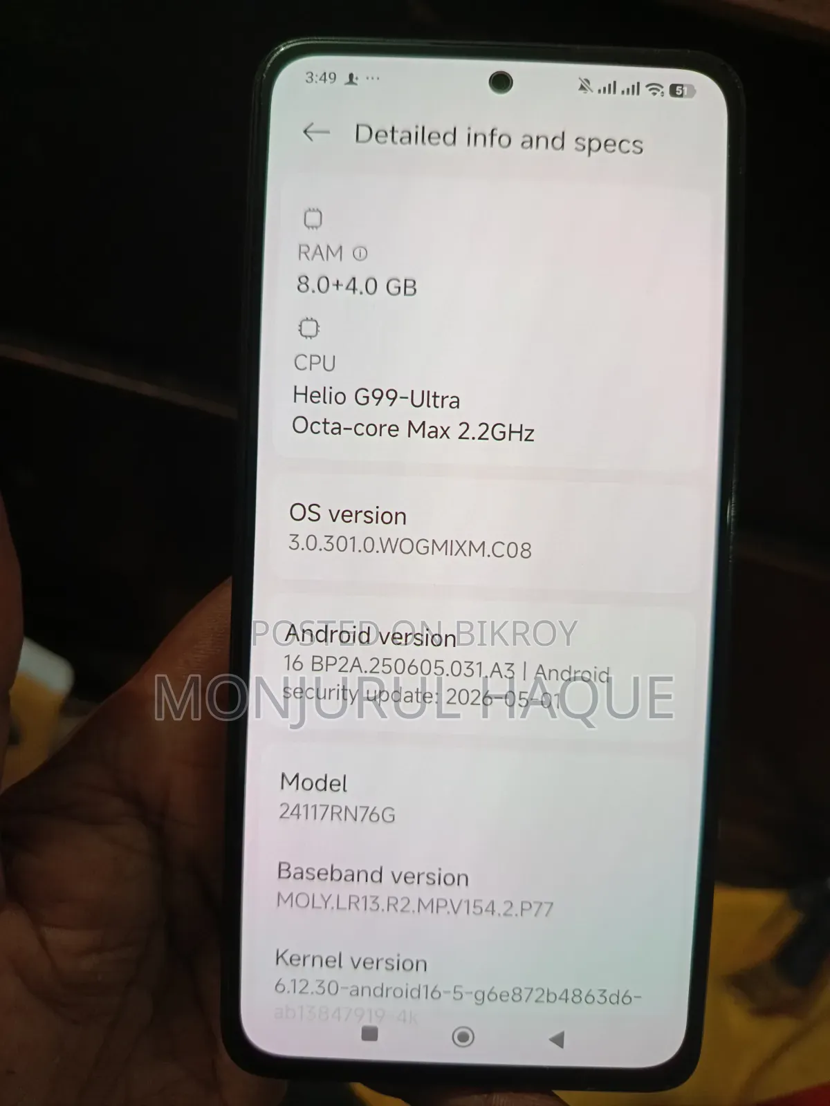 Xiaomi Redmi Note 14 4G 256 GB Black
