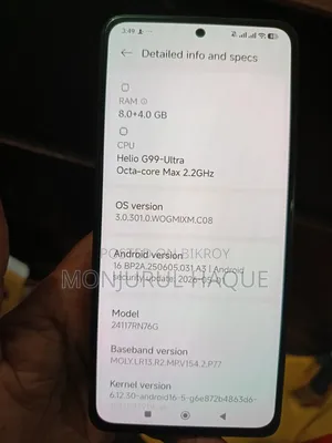 Xiaomi Redmi Note 14 4G 256 GB Black