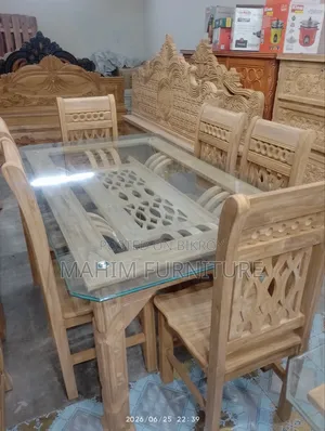 Dining Table, With Six Chairs