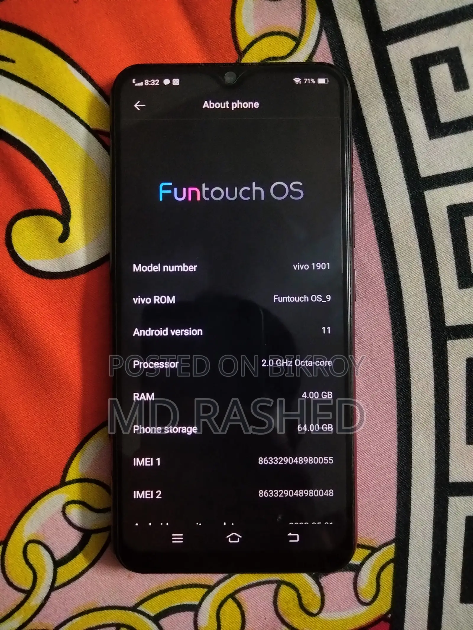 Vivo Y15 64 GB Black