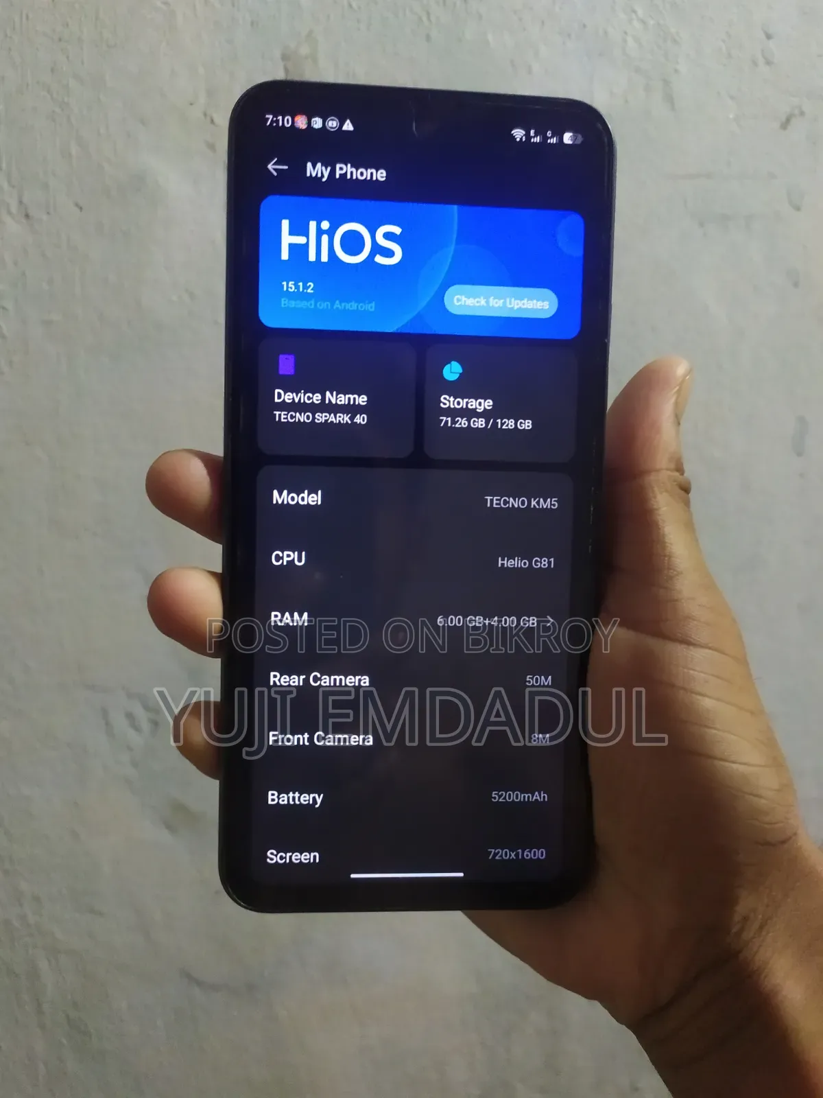 Tecno Spark 40 128 GB Black