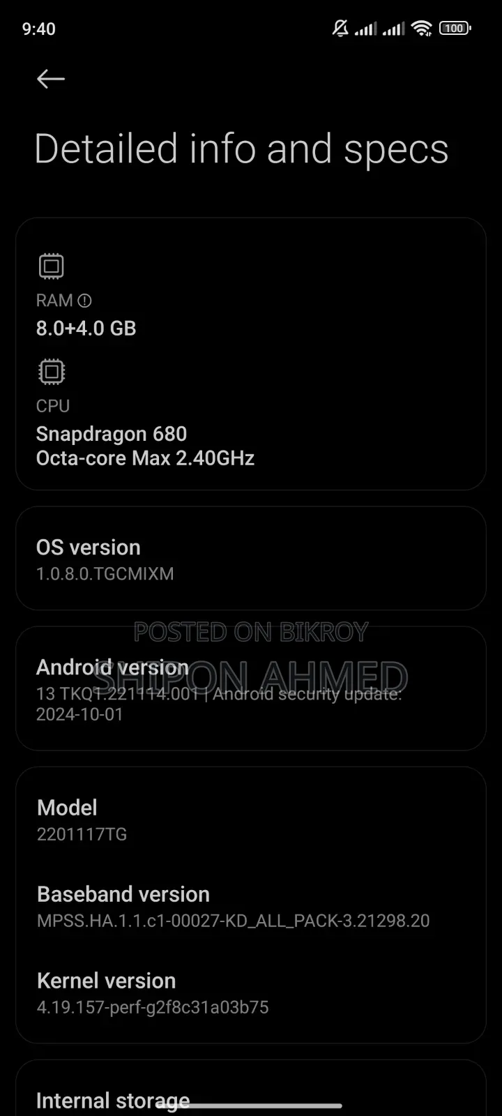 Xiaomi Redmi Note 11 128 GB Blue