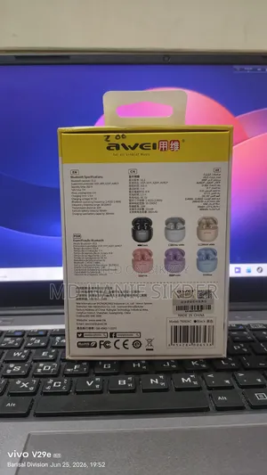 Awei T68 Enc Wireless Earbuds - Fully Fresh Condition (With Box)