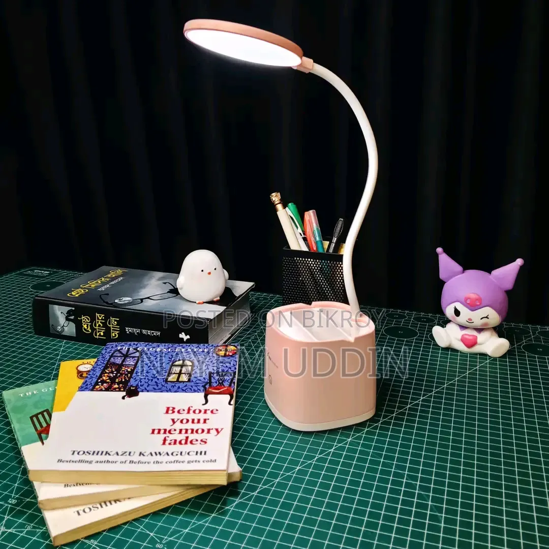 LED Table Lamp and Pen Holder | Rechargeable Study Lamp