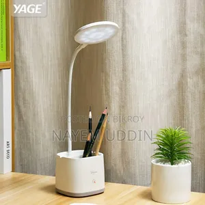 LED Table Lamp and Pen Holder | Rechargeable Study Lamp