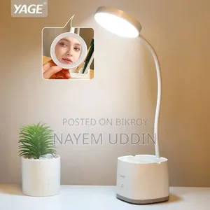 LED Table Lamp and Pen Holder | Rechargeable Study Lamp