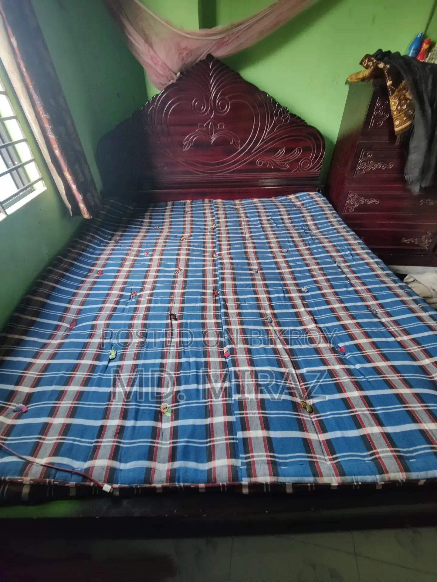 জাজিম ৫০ কেজি । সম্পূর্ণ তুলা। সাথে খাট ফ্রি।