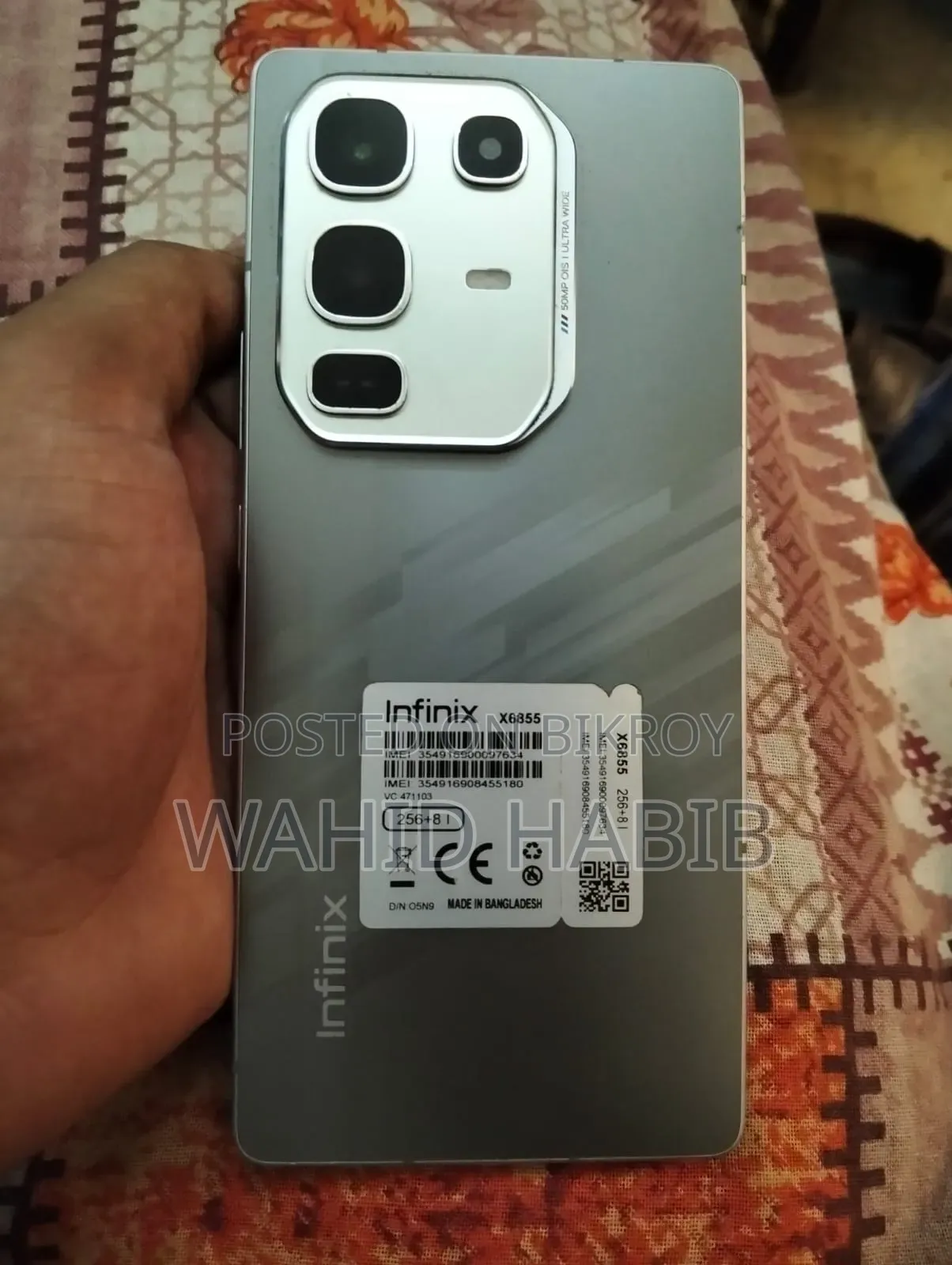 Infinix Note 50 Pro 256 GB Silver