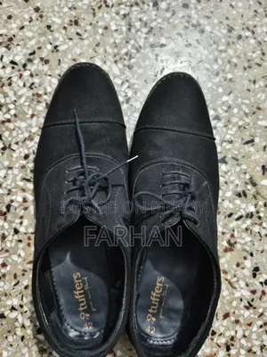 Black Suede Leather Oxford Shoe