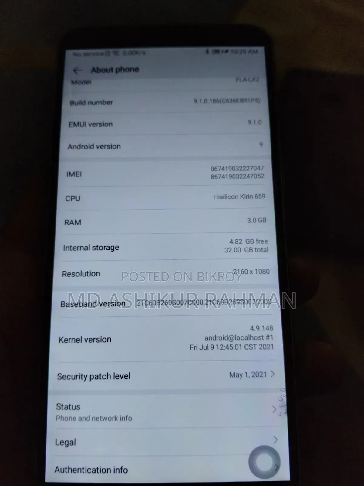 Huawei Y9 32 GB Black