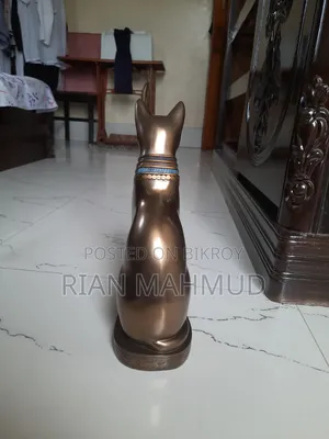 For Sale: Premium Egyptian Bastet Cat Statue (১২ ইঞ্চি এন্টিক শো-পিস)