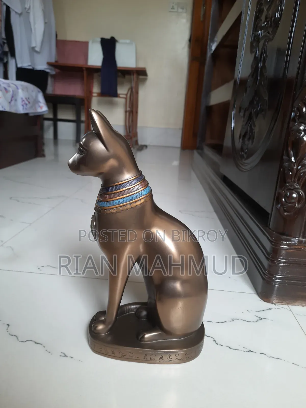For Sale: Premium Egyptian Bastet Cat Statue (১২ ইঞ্চি এন্টিক শো-পিস)