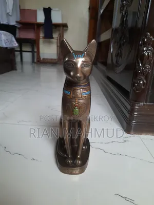 For Sale: Premium Egyptian Bastet Cat Statue (১২ ইঞ্চি এন্টিক শো-পিস)