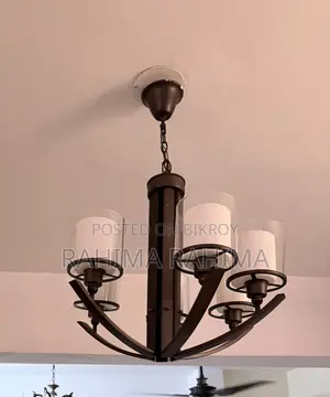 Antique Chandelier (Dark Brown Rose Gold)