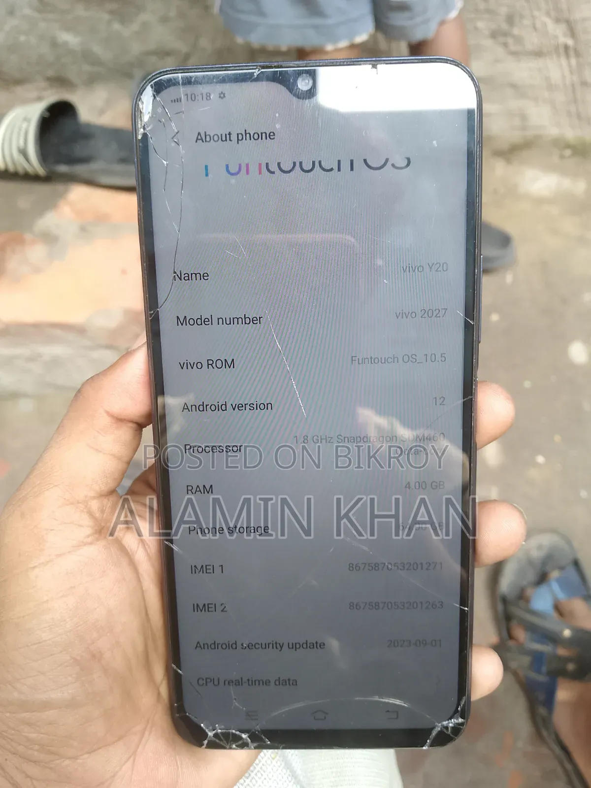 Vivo Y20 64 GB Black