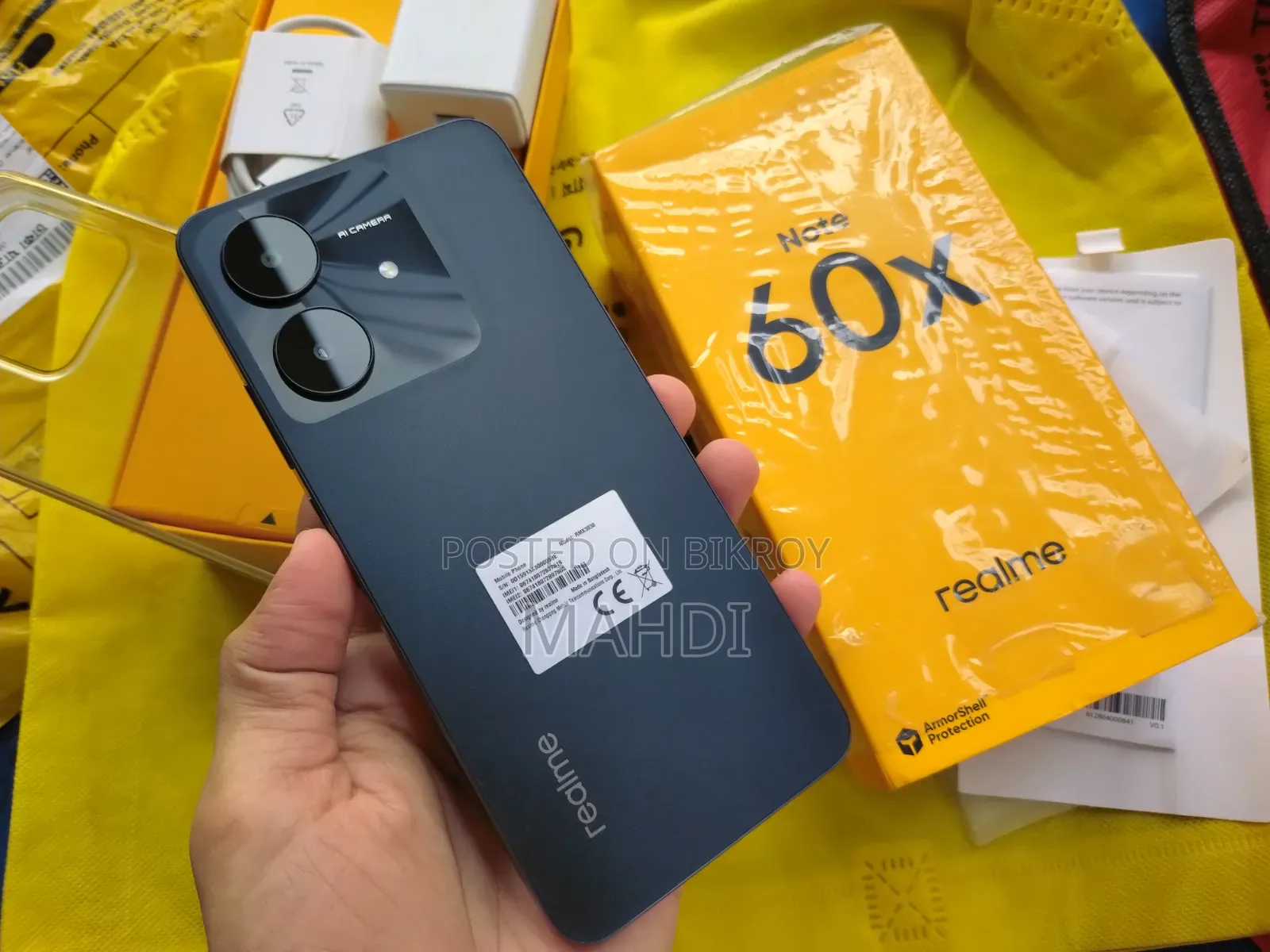 New Realme Note 60x 64 GB Black