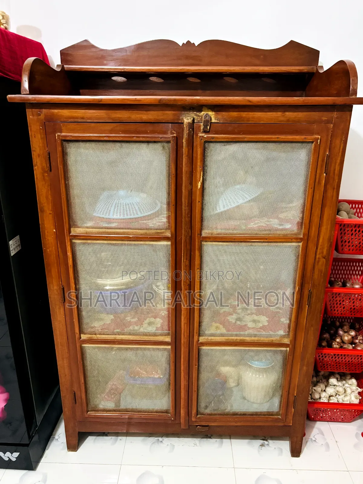 Neem wood food cabinet