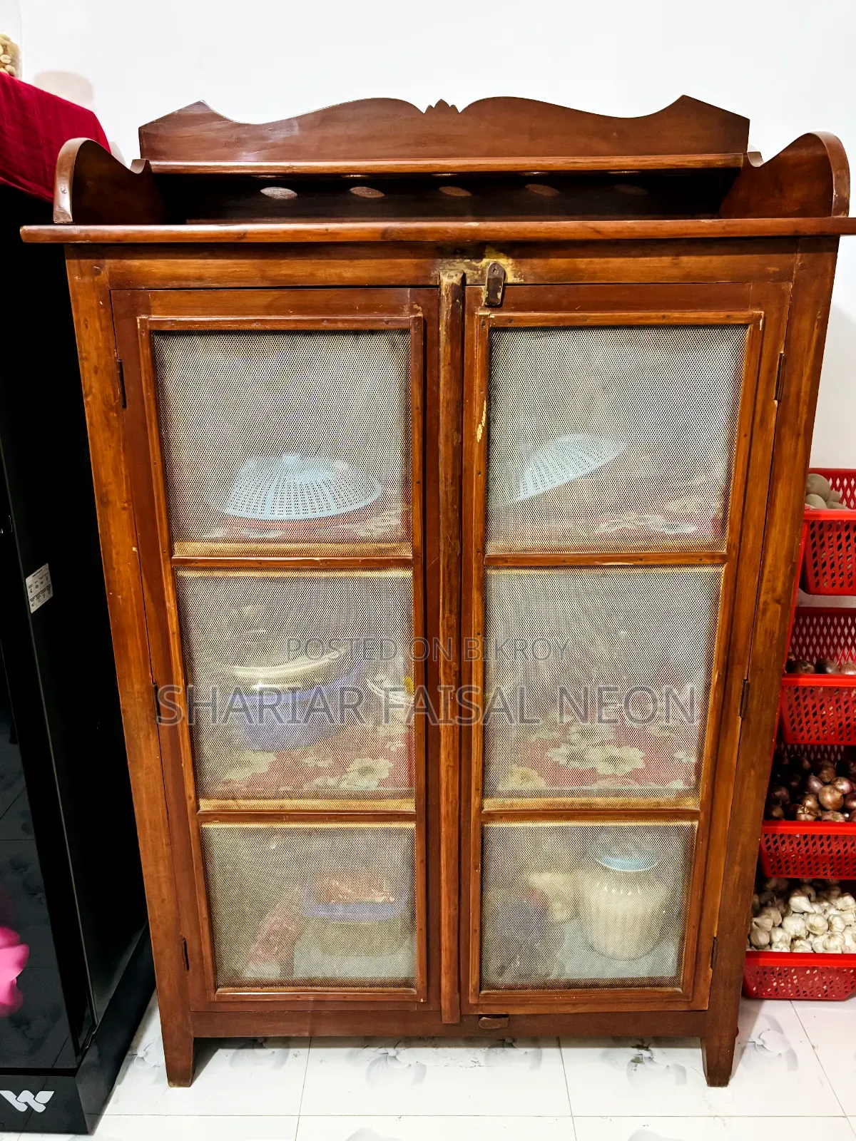 Neem wood food cabinet