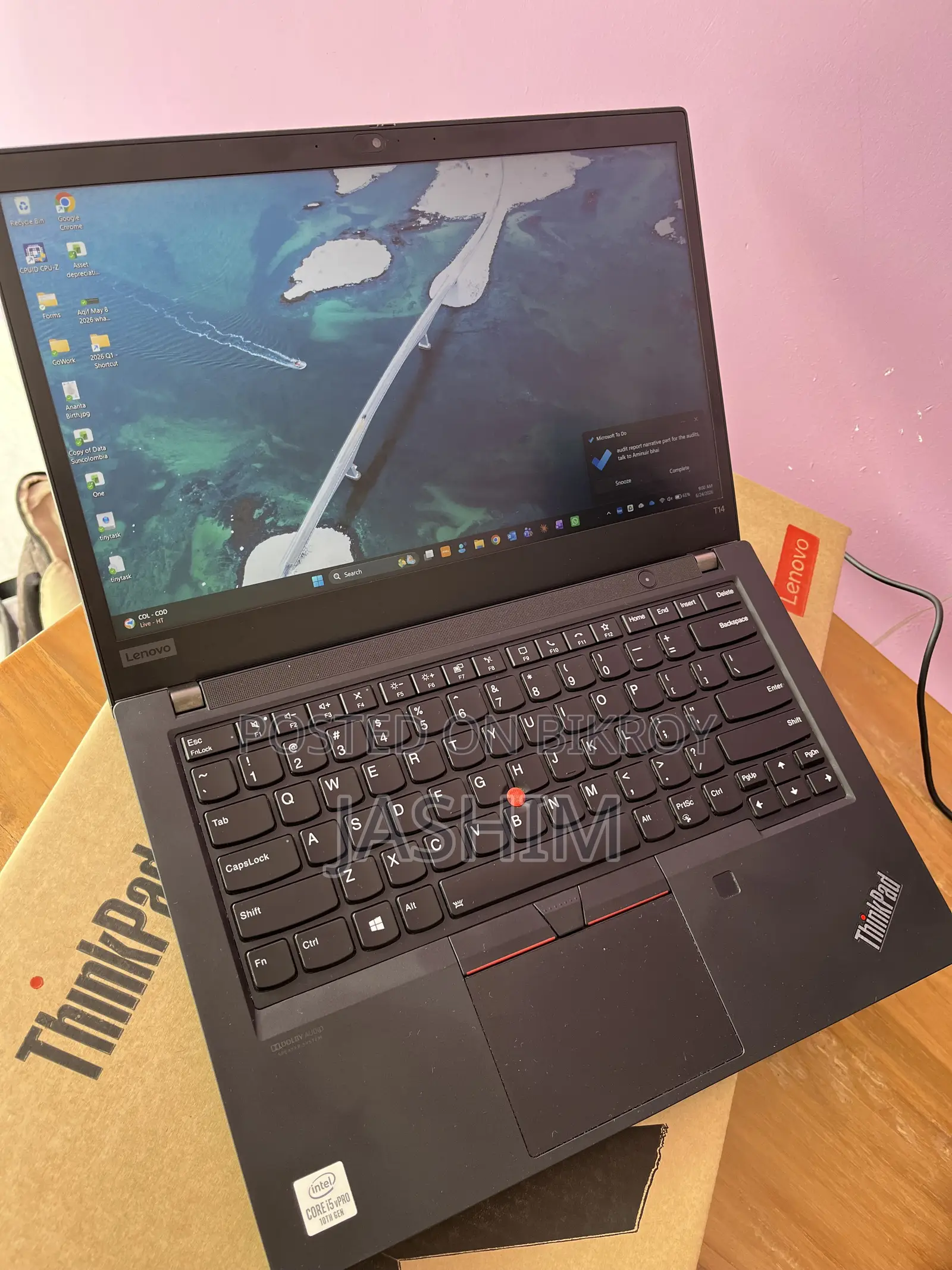 Laptop Lenovo ThinkPad T14 G1 16GB Intel Core I5 SSD 256GB