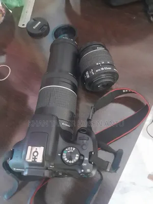 Canon Eos T6 Rebel 1300d With Kit And Telephoto Lens 75-300 Iii