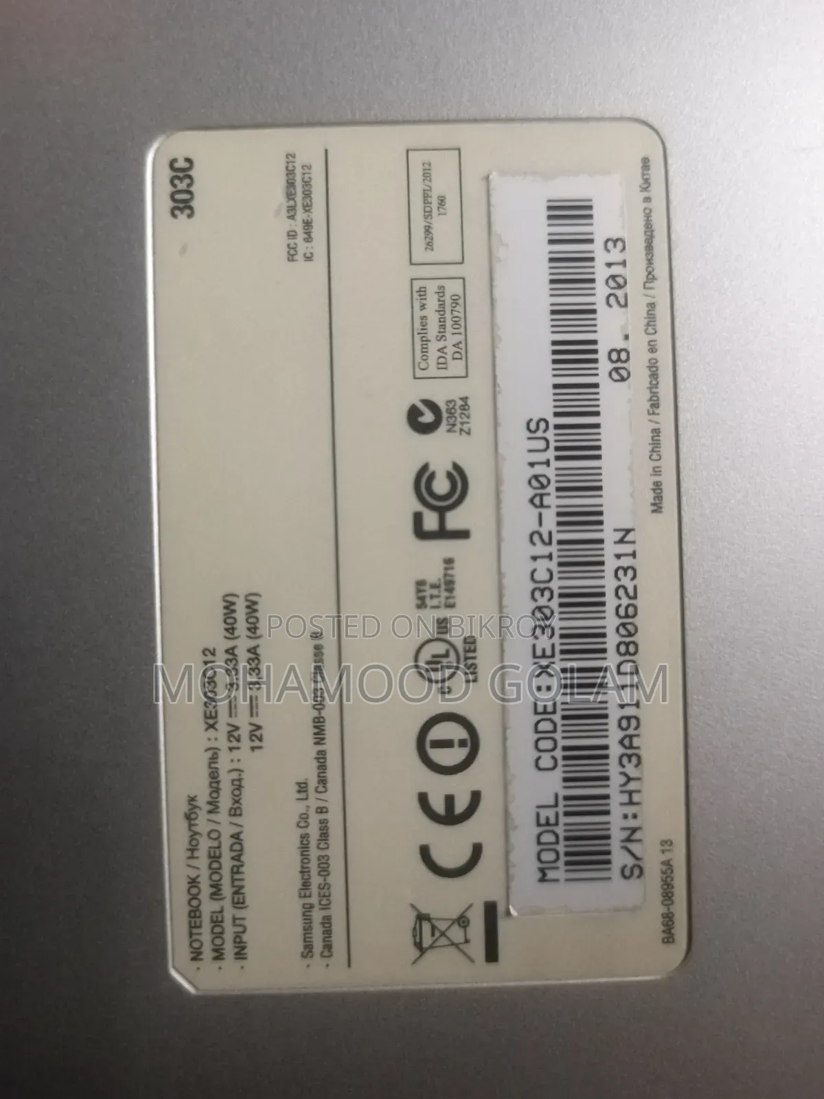 Laptop Samsung Chromebook 3 11 4GB HDD 512GB