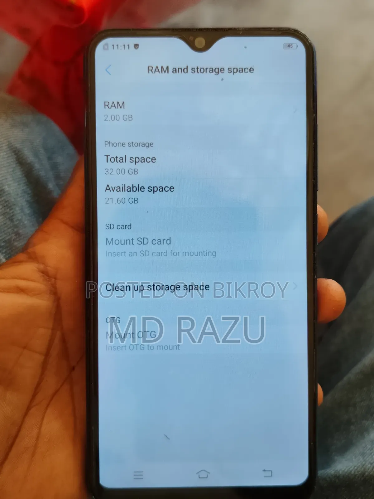 Vivo Y91c 32 GB Blue