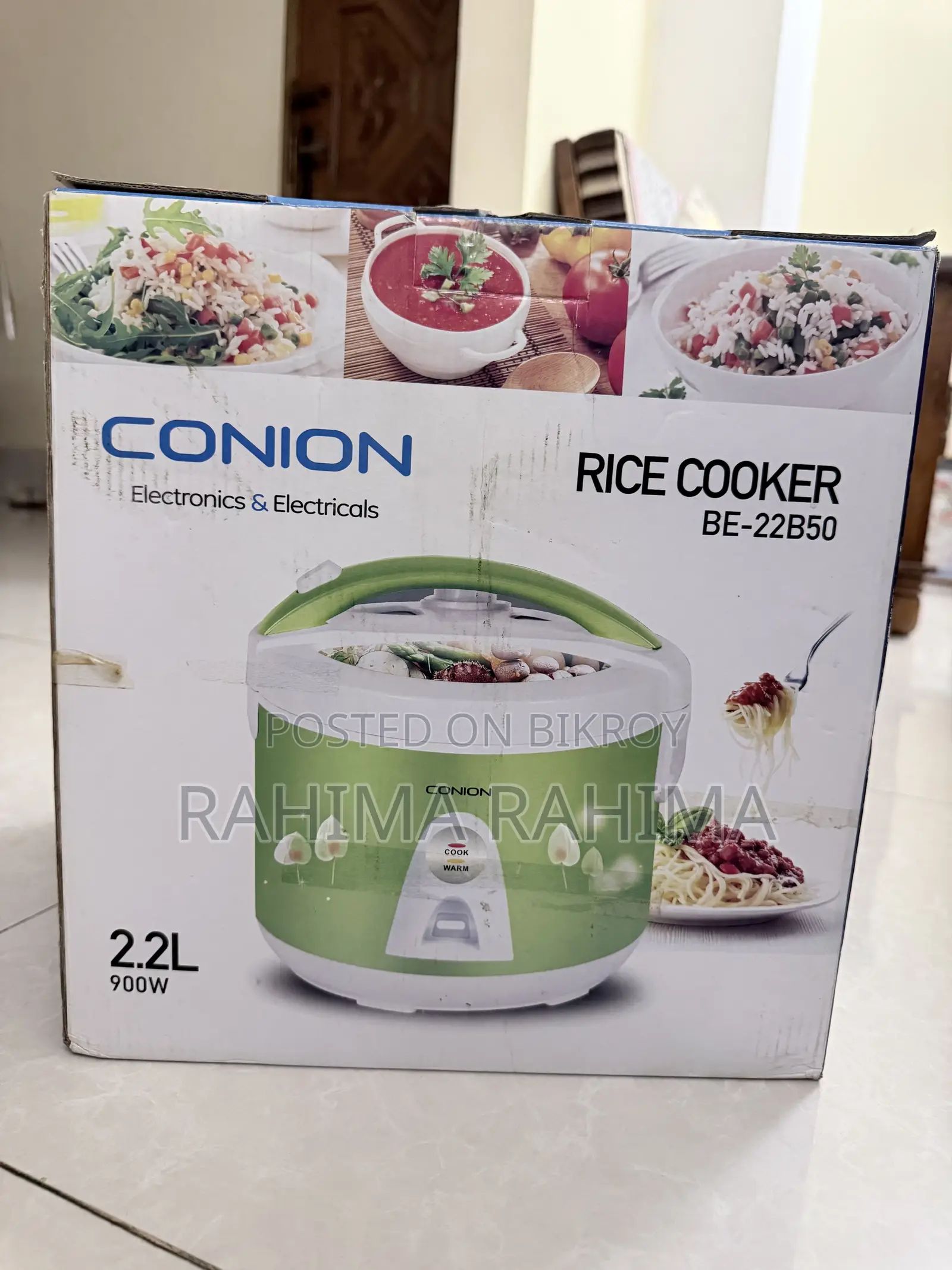 Rice Cooker 2.2 Litre Conion (Brand New)