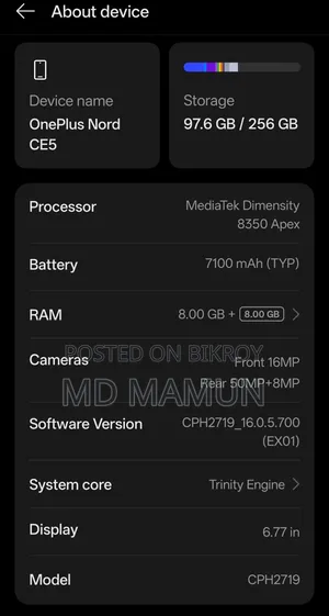 OnePlus Nord CE5 256 GB