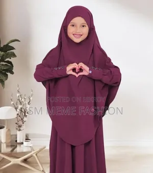 Baby Button Burqa Dubai Cherry Fabric