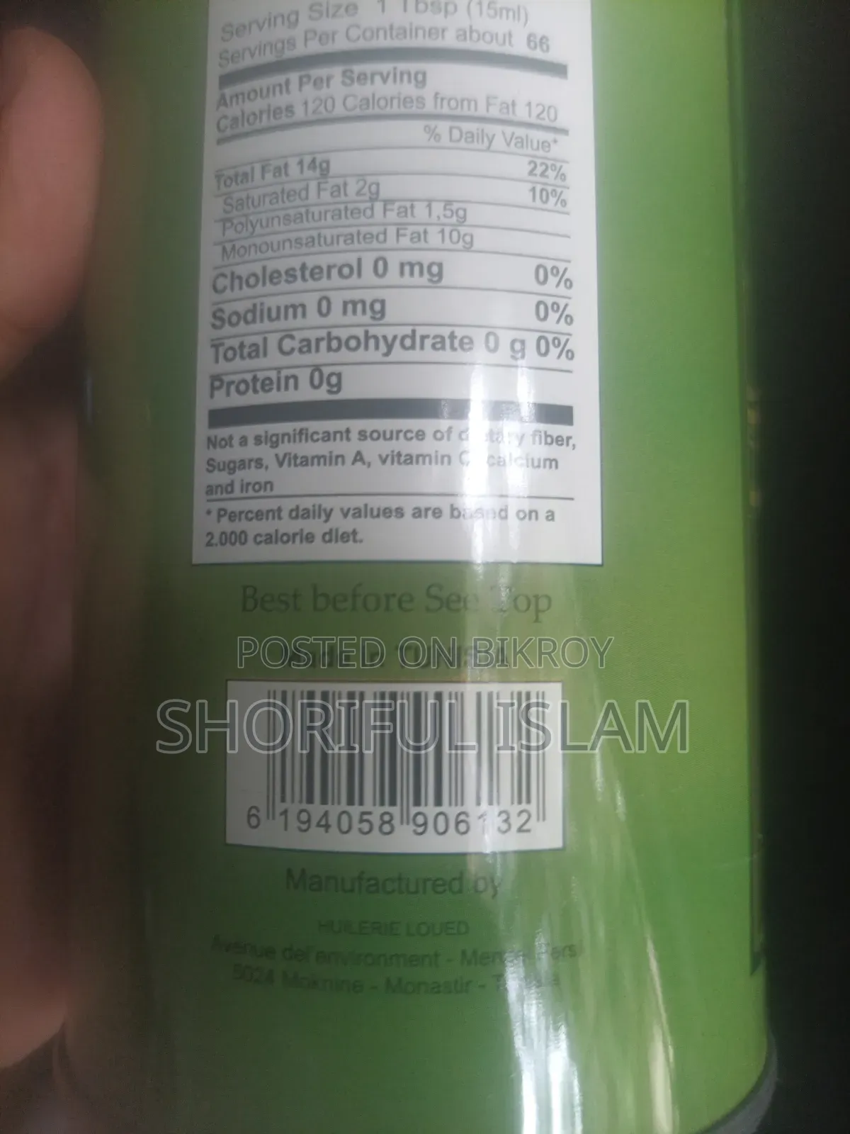 Olive Oil Original Tunisian