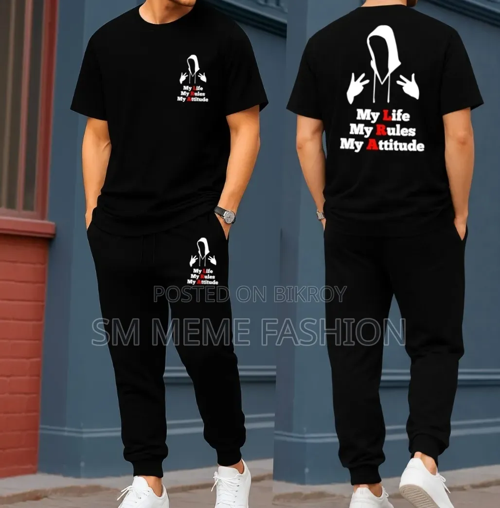 Export Quality 100% Cotton Fabrics Tshirt Trouser Combo Set