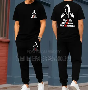 Export Quality 100% Cotton Fabrics Tshirt Trouser Combo Set
