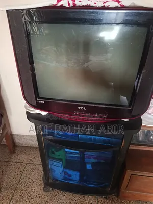 TCL কালার টিভি ট্রলি সহ